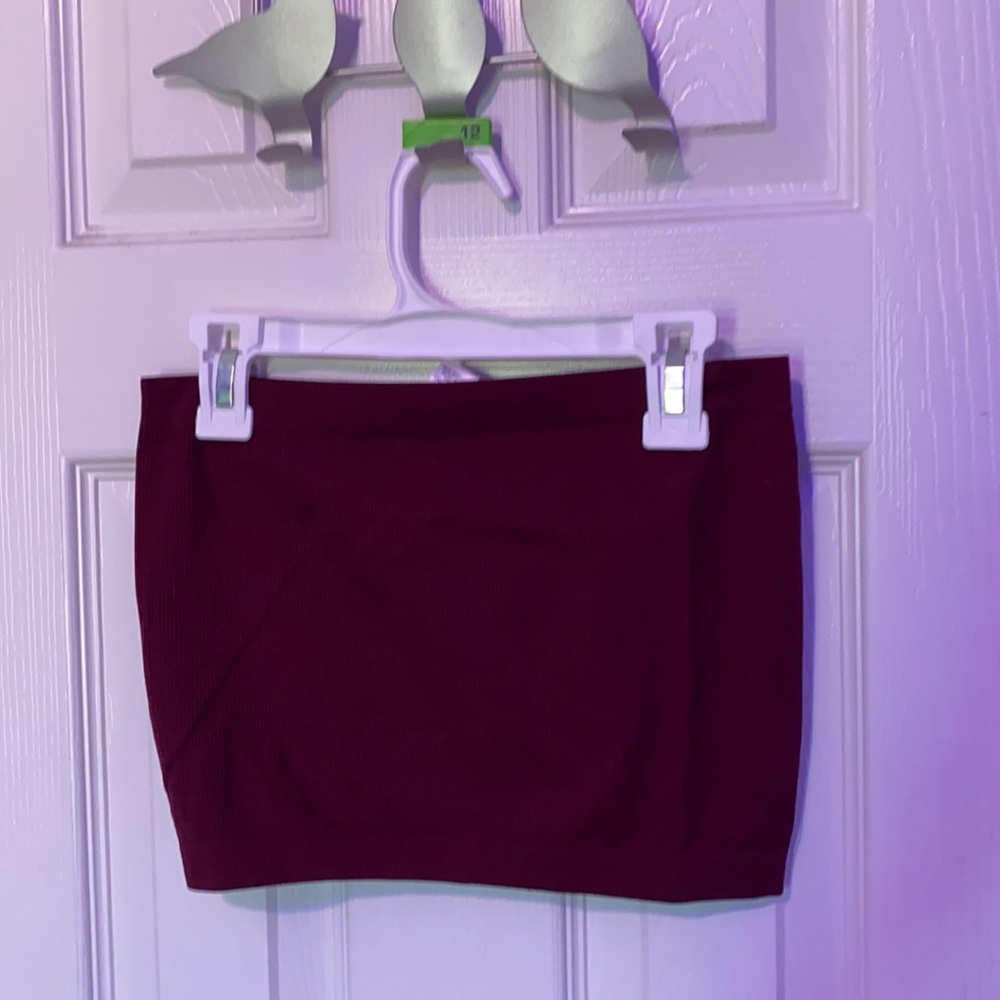 Maroon tube top